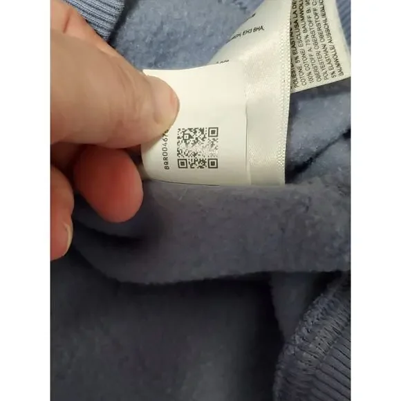 The North Face Hoodie Womens Small Blue Pullover Logo Sweatshirt Kangaroo Pocket - Picture 15 of 15